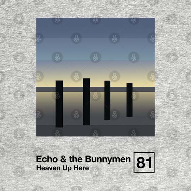 Echo & The Bunnymen / Minimalist Style Graphic Artwork Poster Design by saudade